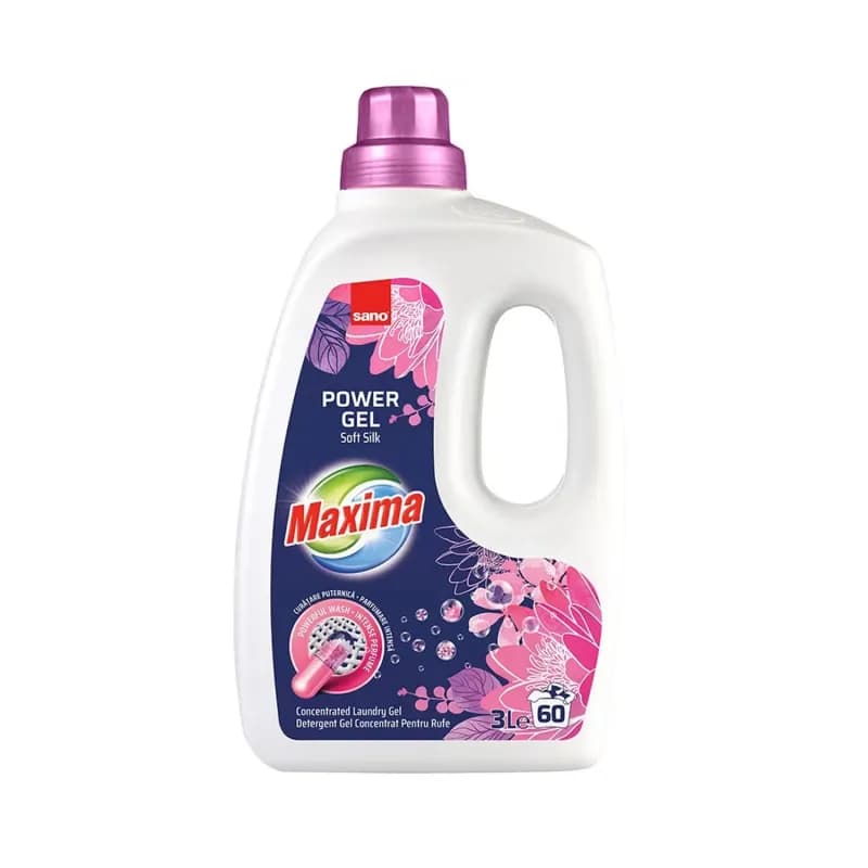 Sano Maxima detergent de rufe gel concentrat, 3L, Soft Silk