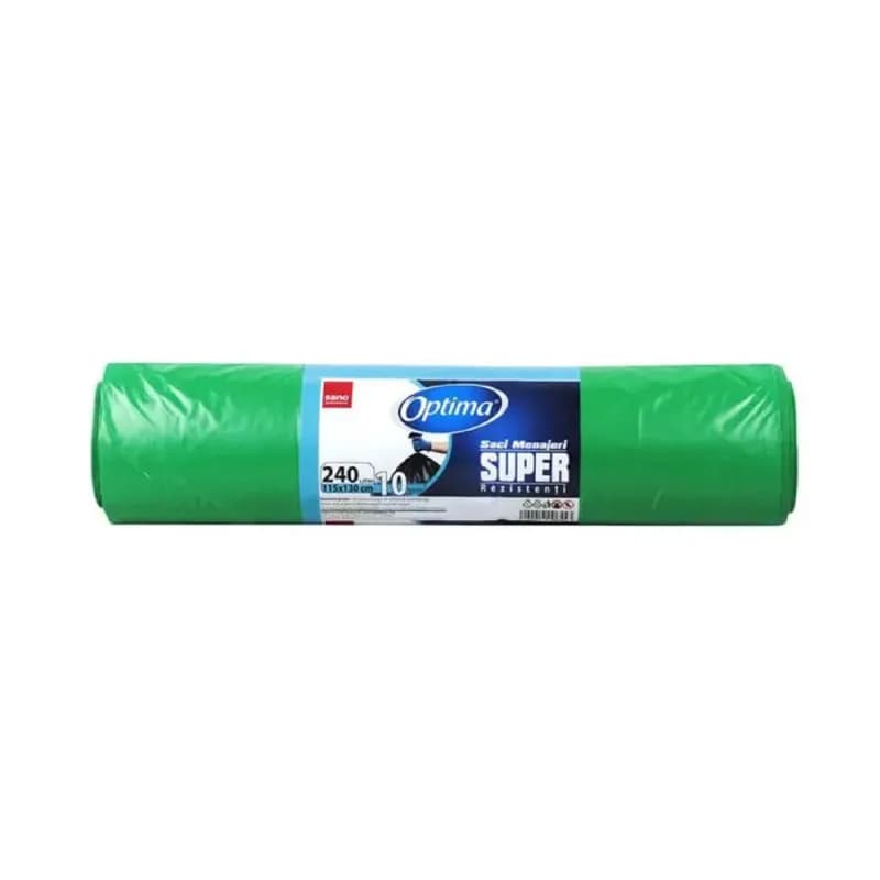 Sano Optima saci menajeri 240L, 115x130 cm, 10 buc, Verde