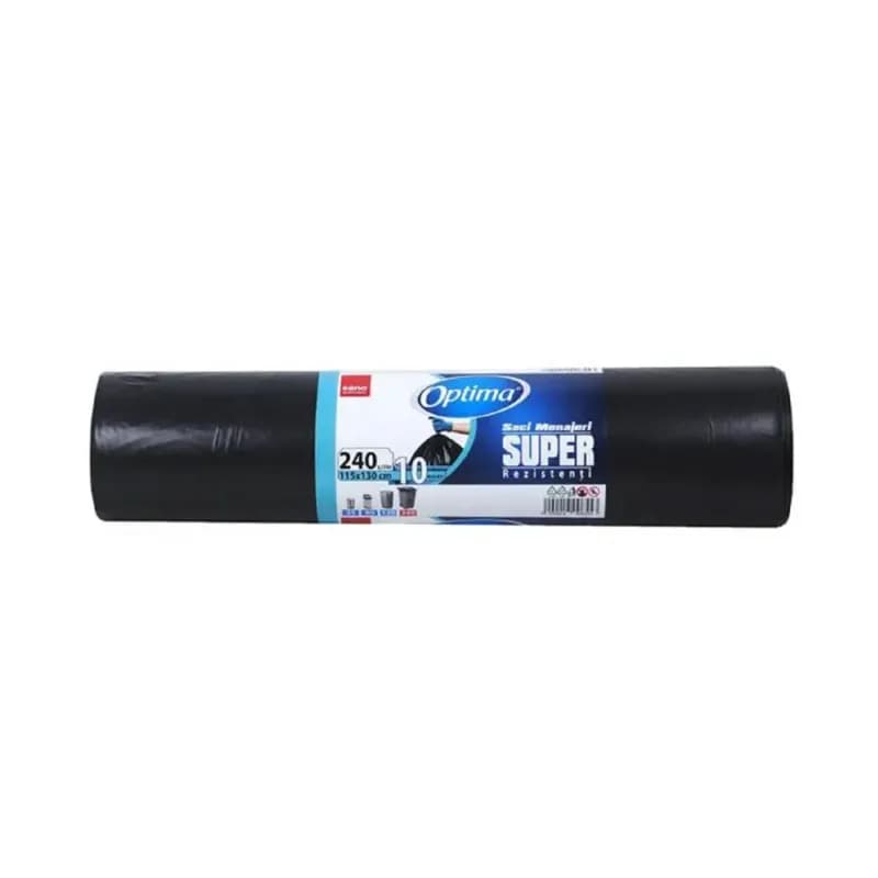 Sano Optima saci menajeri 240L, 115x130 cm, 10 buc, Negru