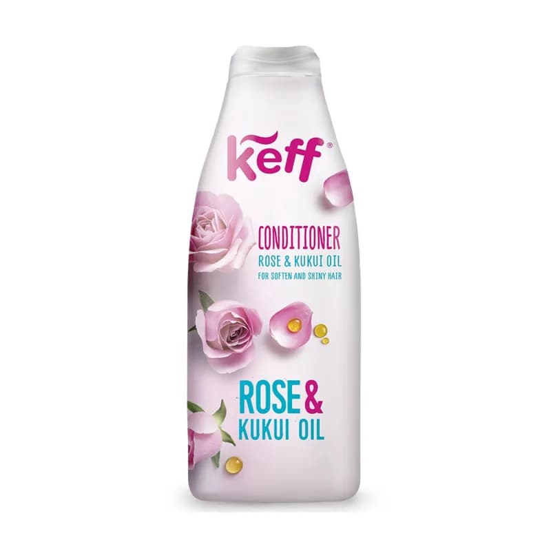 Sano Keff balsam catifelarea si stralucirea parului 500ml, Rose & Kukui Oil (Trandafir & Ulei de Kukui)