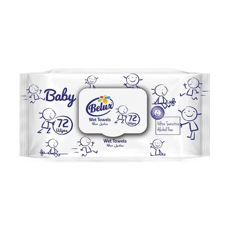 Belux servetele umede 72buc