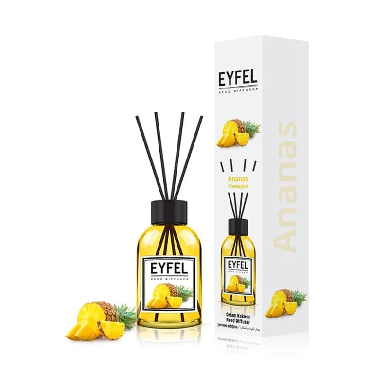 Eyfel odorizant de camera cu bete 55ml, Pineapple (Ananas)