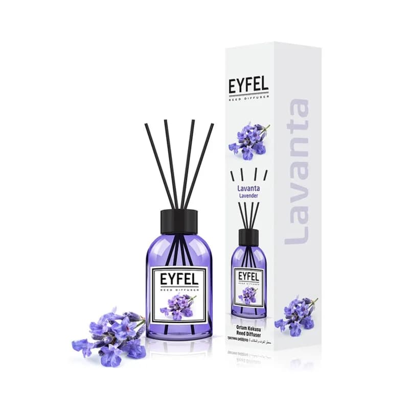 Eyfel odorizant de camera cu bete 55ml, Lavender (Lavanda)