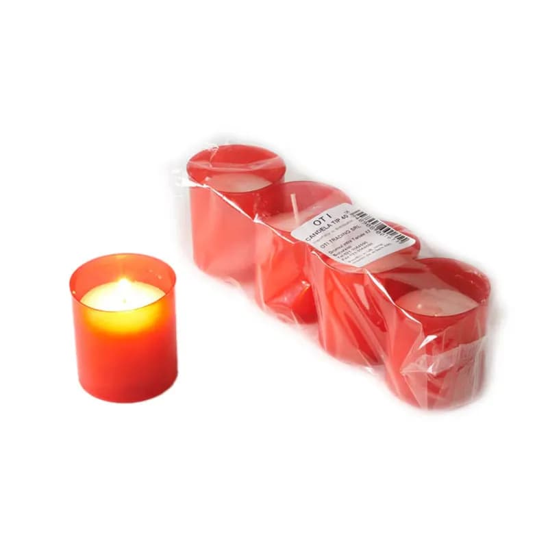 Oti candela din plastic, 4 buc/set, 16 ore