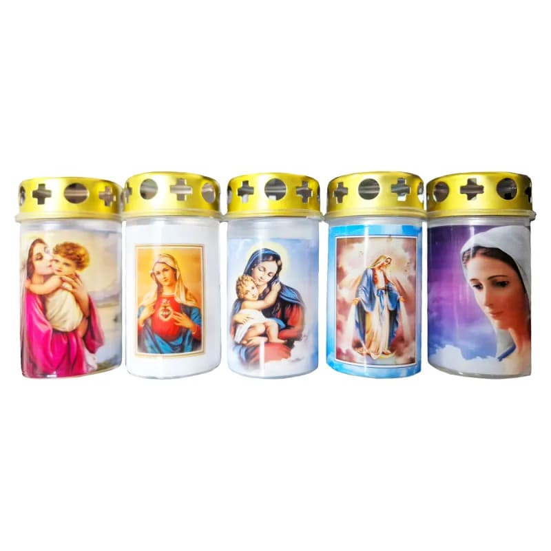 Oti Agata candela din plastic cu capac antiploaie, 28 ore