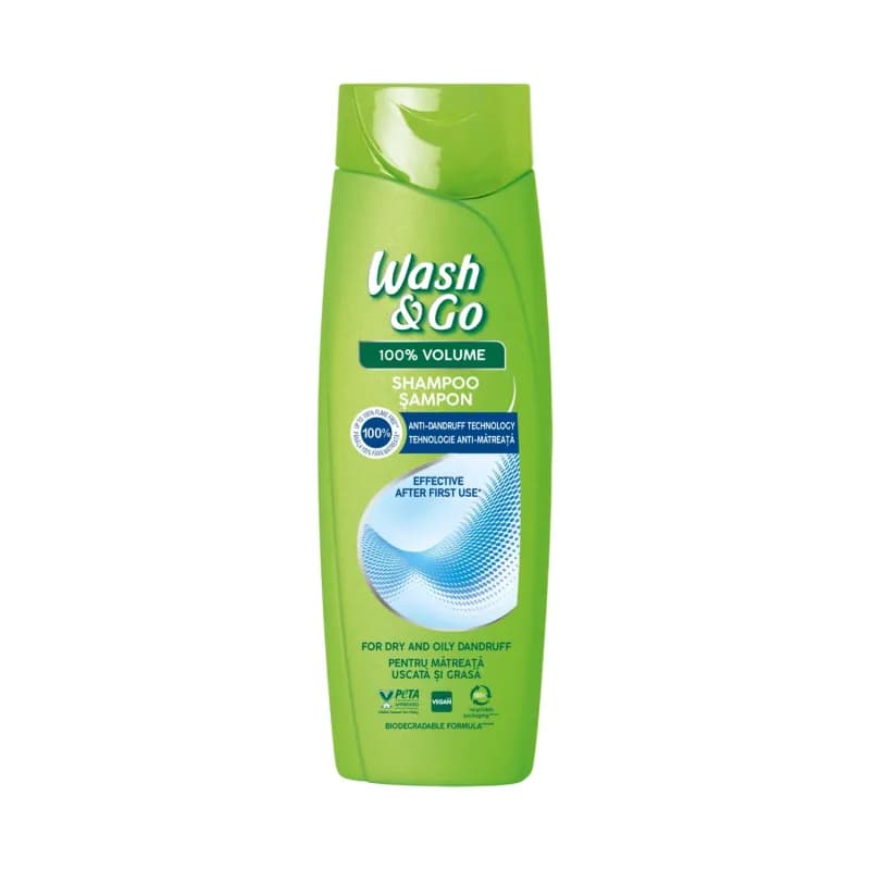 Wash & Go sampon 360 ml For Dry and Oily Dandruff (Pentru matreata uscata si grasa)