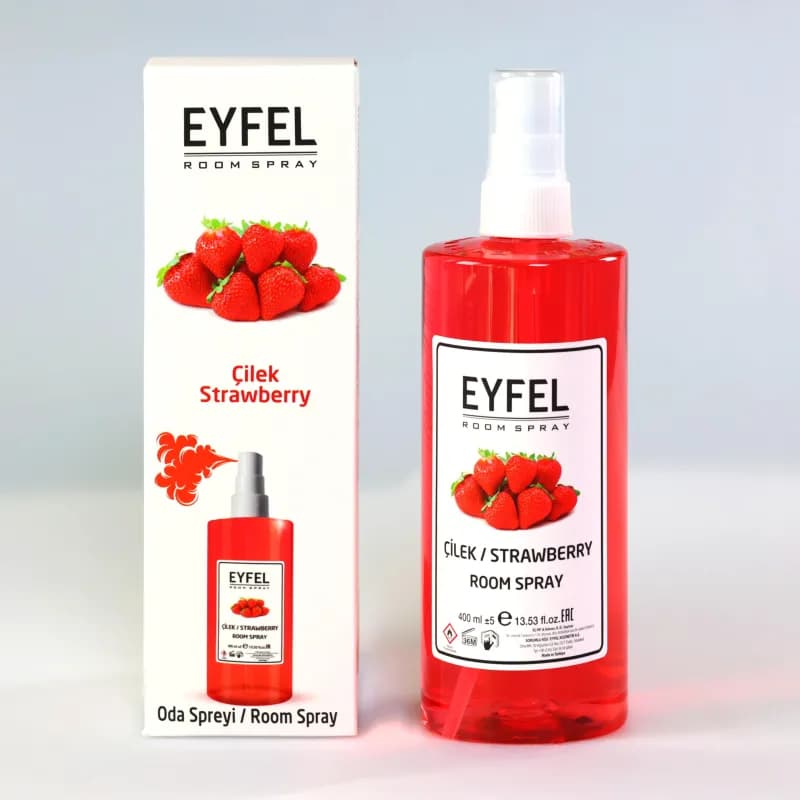 Eyfel odorizant de camera spray 400ml, Strawberry (Capsuna)