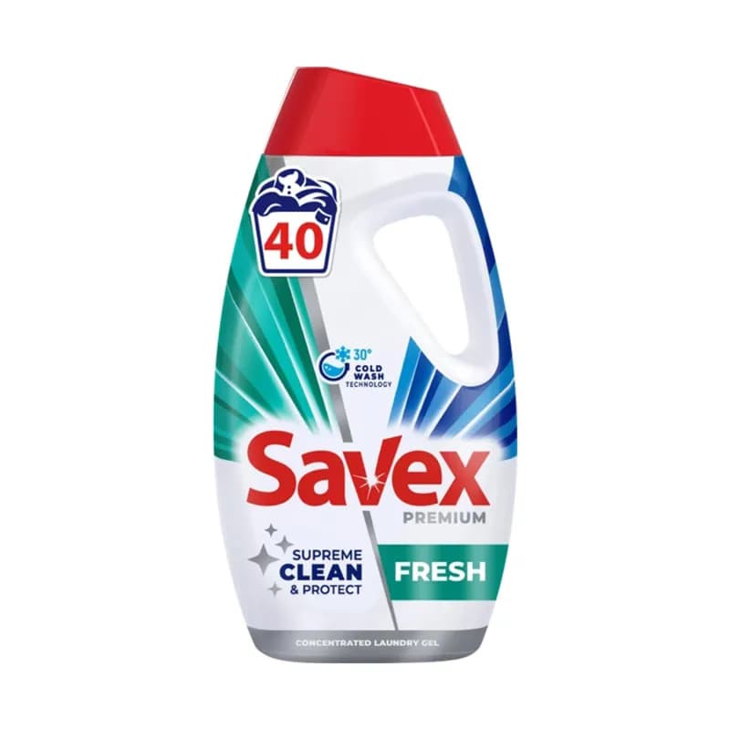 Savex detergent de rufe lichid 1.8L Fresh 40 spalari
