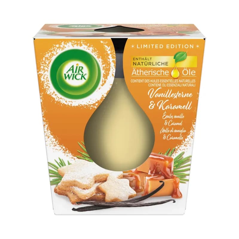 Airwick lumanare parfumata 105g Vanilla & Karamell