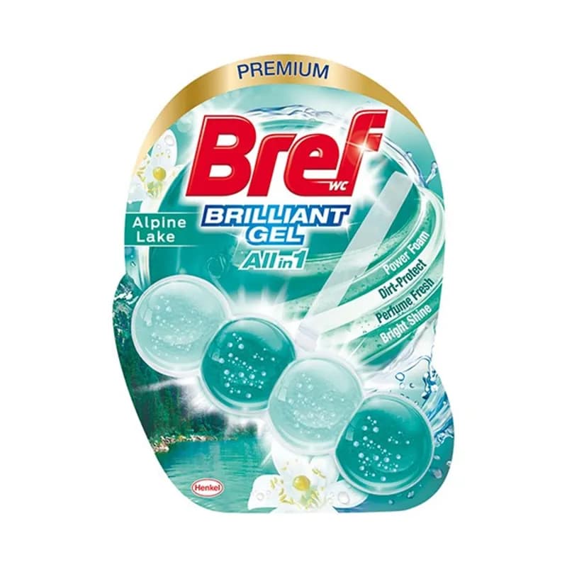 Bref Brilliant All in 1 odorizant pentru toaleta 42g Alpine Lake