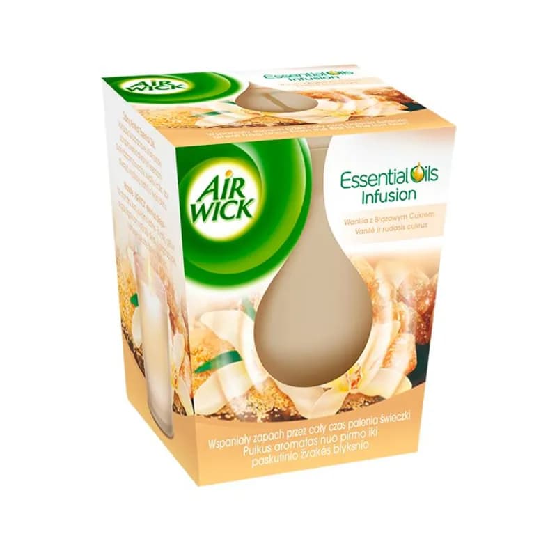 Airwick lumanare parfumata 105g Infusion Vanilla & Browun Sugar