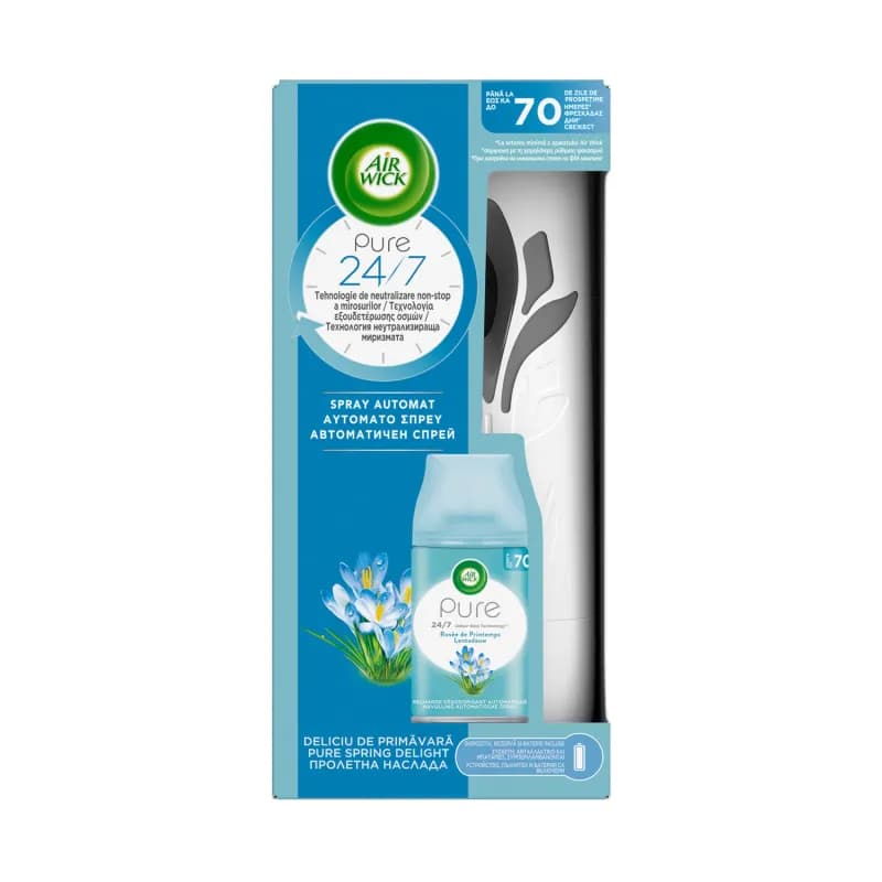 Airwick aparat electric + rezerva lichida 19ml Pure Spring Delight