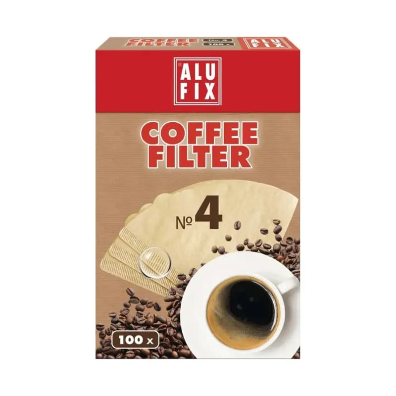 Alufix filtre pentru cafea nr.4, 100 buc