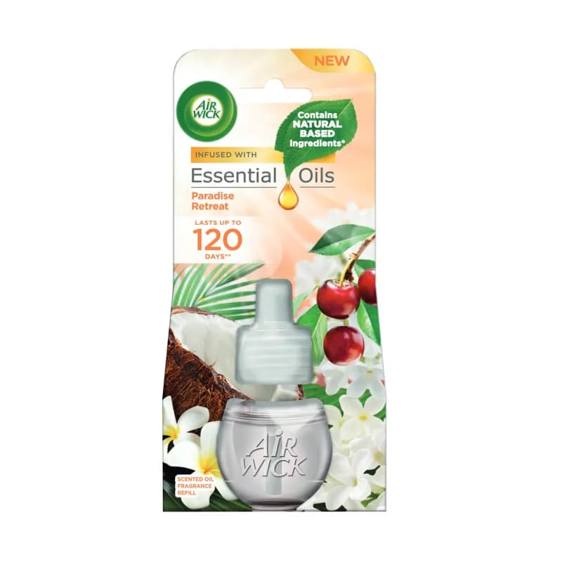 Airwick rezerva lichida odorizant electric 19ml Paradise Retreat Kokos