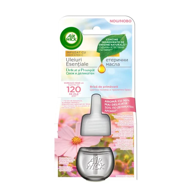 Airwick rezerva lichida odorizant electric 19ml Briza de Primavara