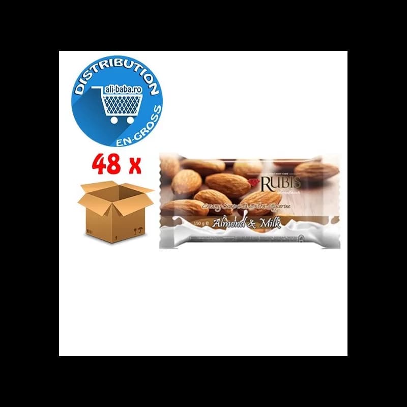 Rubis sapun solid 150g Almond & Milk