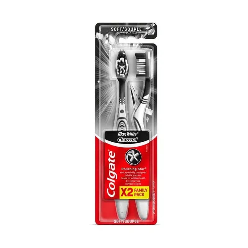 Colgate periute de dinti duopack 2 buc/set Max White Charcoal