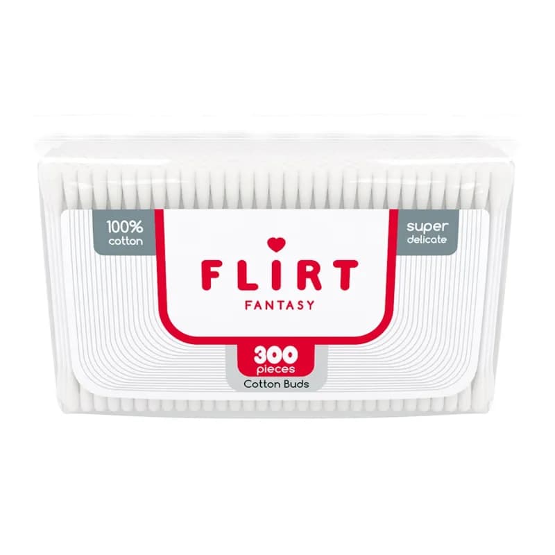 Flirt betisoare de urechi bambus 300 buc tub