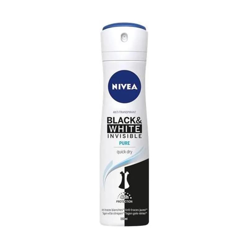 Nivea deodorant spray pentru femei 150ml Invisible Black & White Pure