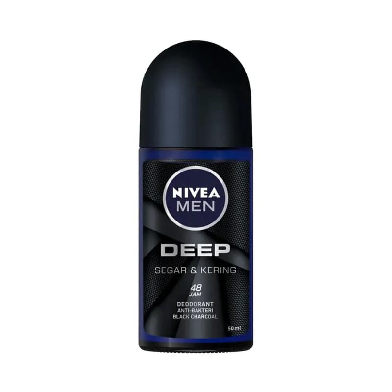 Nivea deodorant roll-on pentru barbati 50ml Deep Black Carbon Darkwood