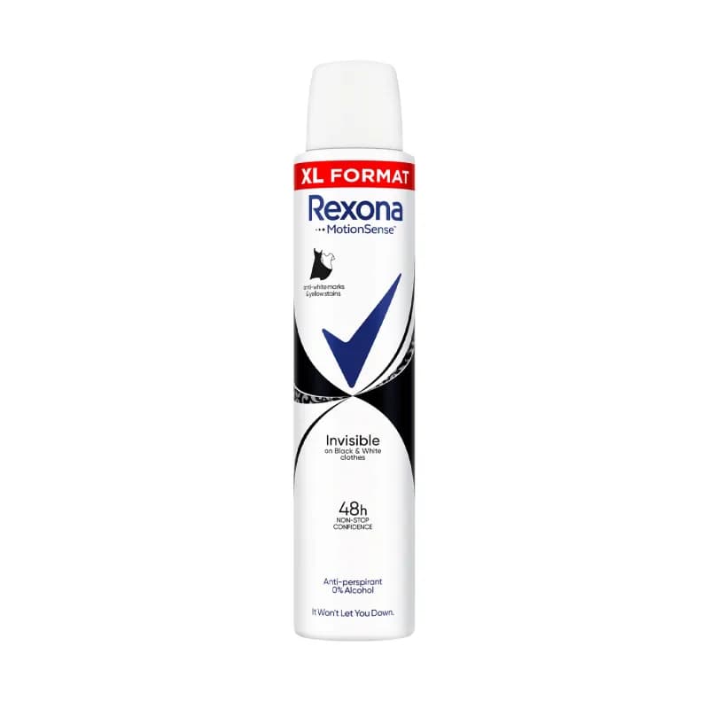 Rexona deodorant spray pentru femei 200ml Invisible Black & White