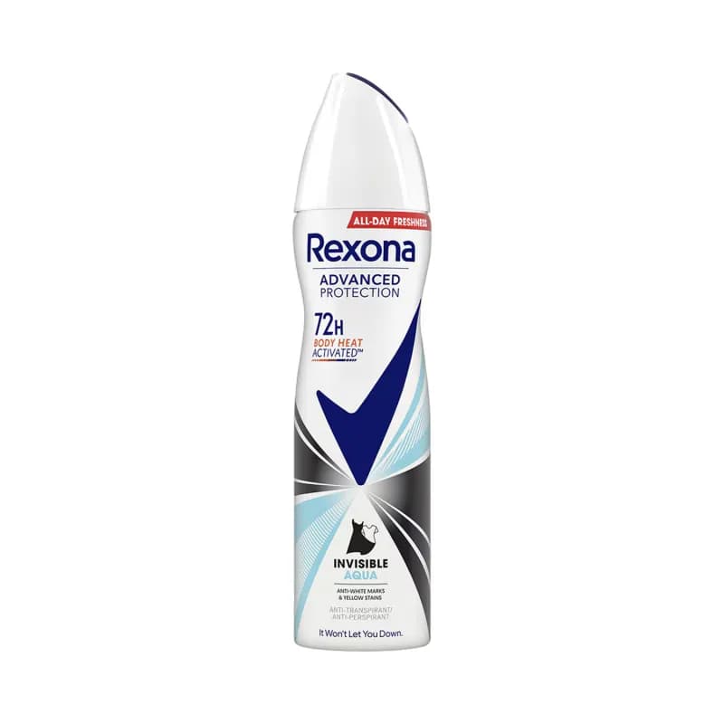 Rexona deodorant spray 150ml pentru femei Advanced Invisible Aqua 72h