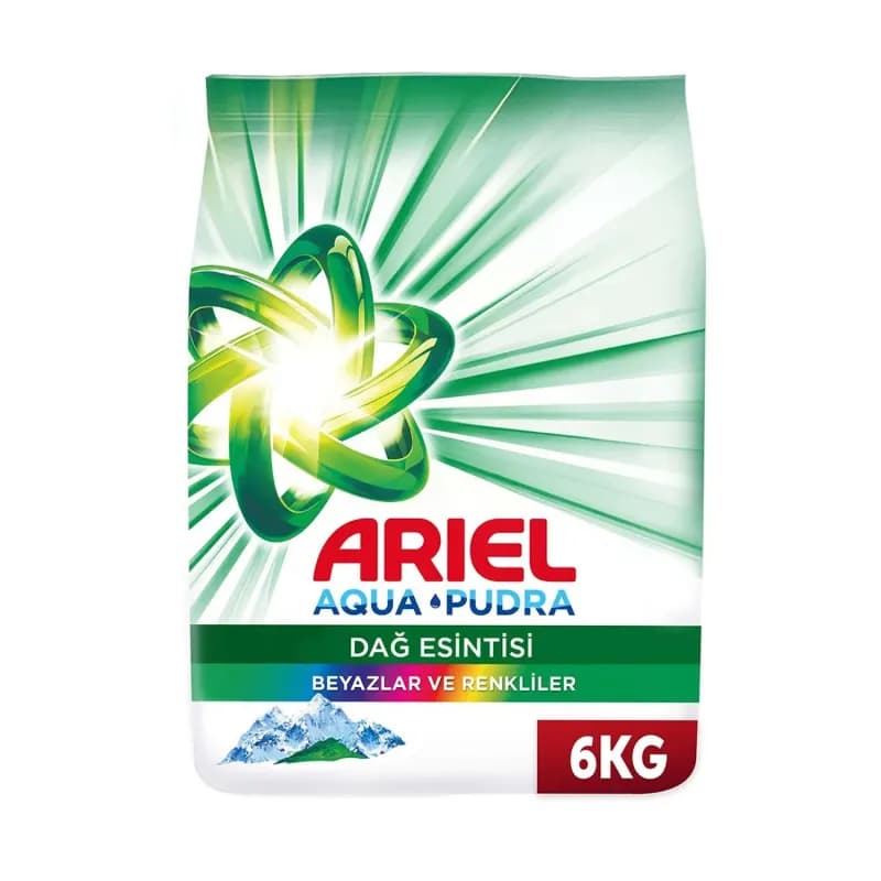 Ariel detergent automat de rufe pudra 6kg, 40 spalari Mountain Spring Color