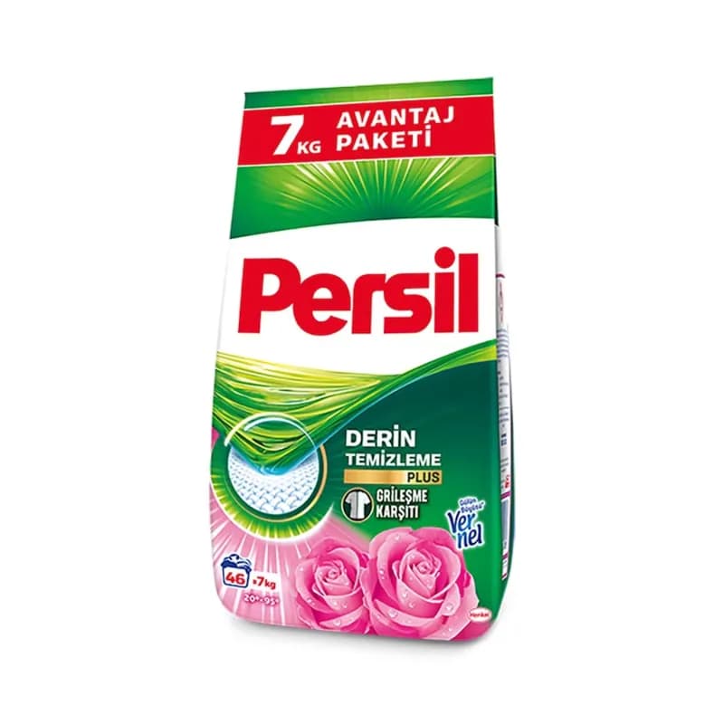 Persil Expert detergent automat de rufe pudra 7kg, 46 spalari, Trandafir, Color si Alb