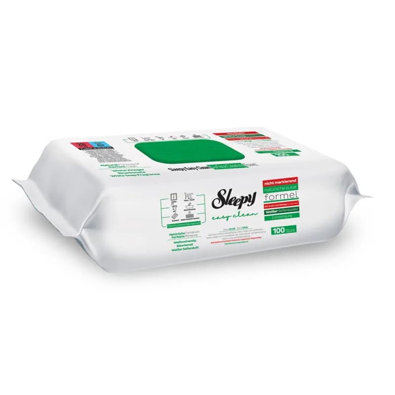 Sleepy servetele multisuprafete 100 buc Otet si Bicarbonat, White Soap