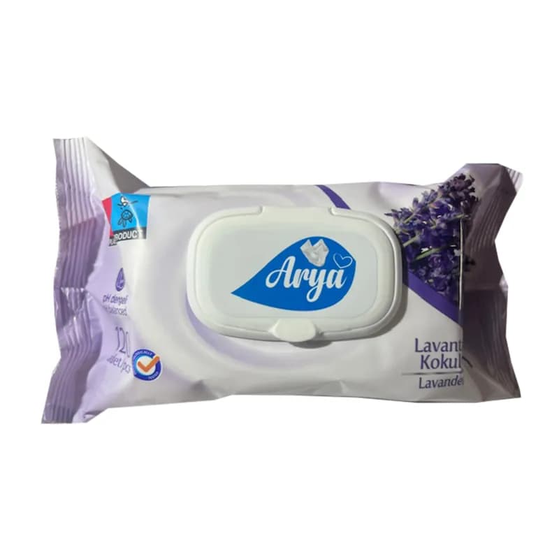 Arya servetele umede cu capac 120 buc Lavanda