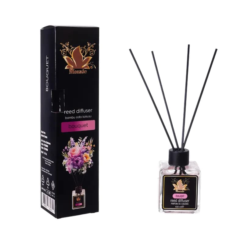 Mozaic odorizant de camera cu bete 100ml, Bouquet (Buchet)
