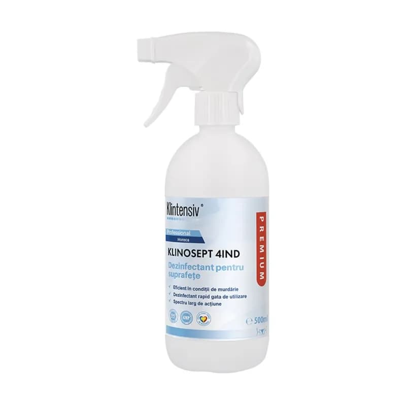 Klintensiv dezinfectant rapid pentru suprafete Klinosept 4IND 85% alcool 500ml