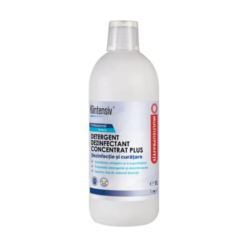 Klintensiv detergent dezinfectant concentrat PLUS, nivel mediu, multisuprafete si instrumentar 1L
