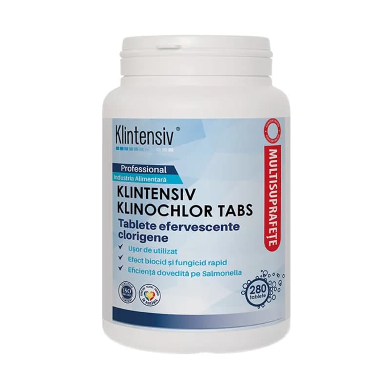 Klintensiv tablete efervescente clorigene KlinoChlor 280 tablete/cutie