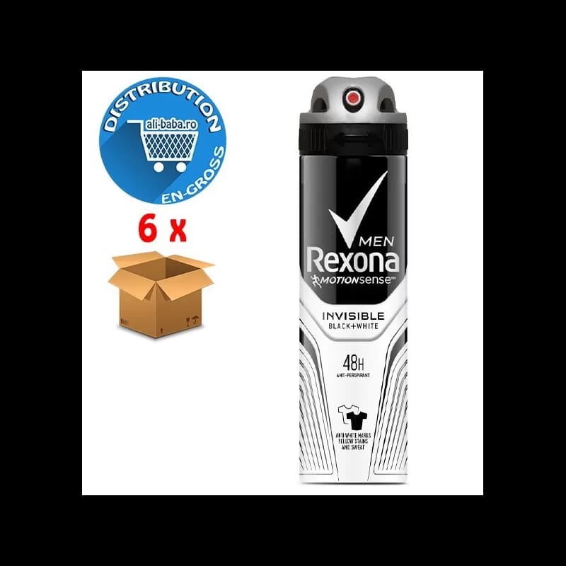 Rexona Deodorant Barbati Spray 150ml Invisible Bw