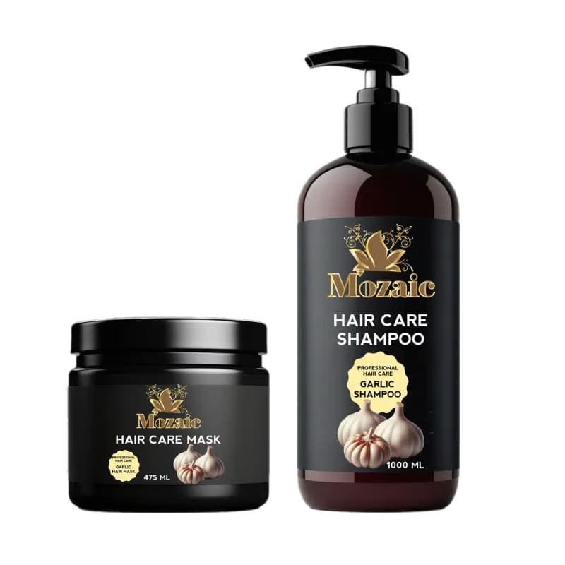 Mozaic pachet sampon 1000ml + masca de par 475ml cu usturoi Regenerare & Stop Caderea Parului
