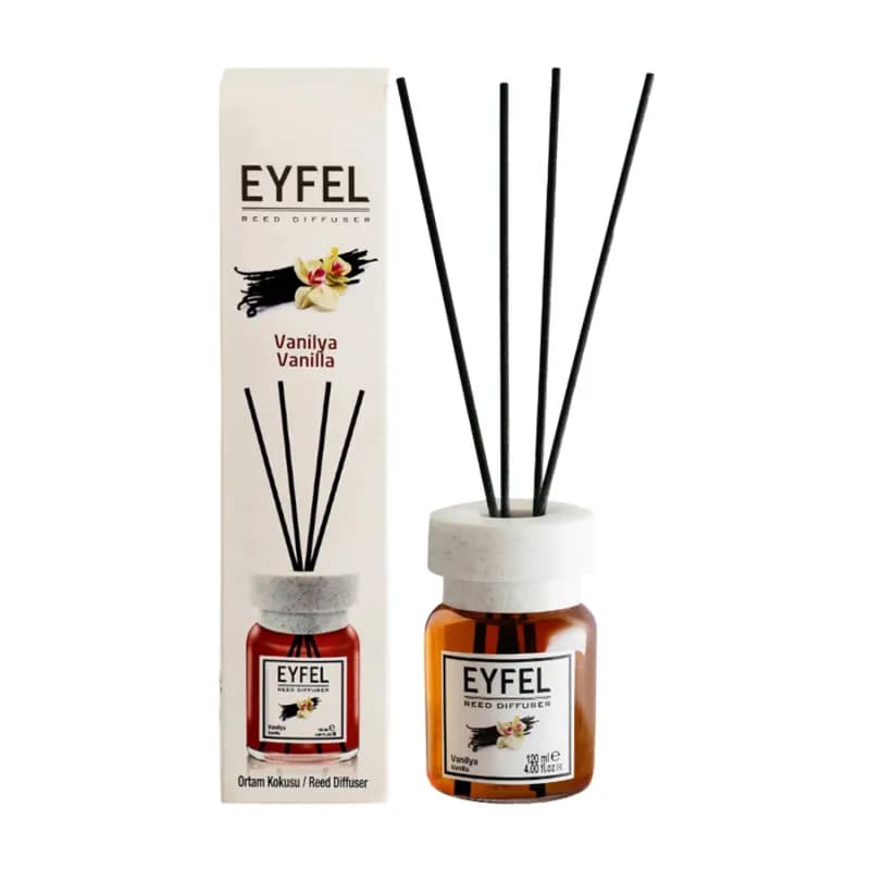 Eyfel odorizant de camera cu bete 120ml, Vanilla (Vanilie)