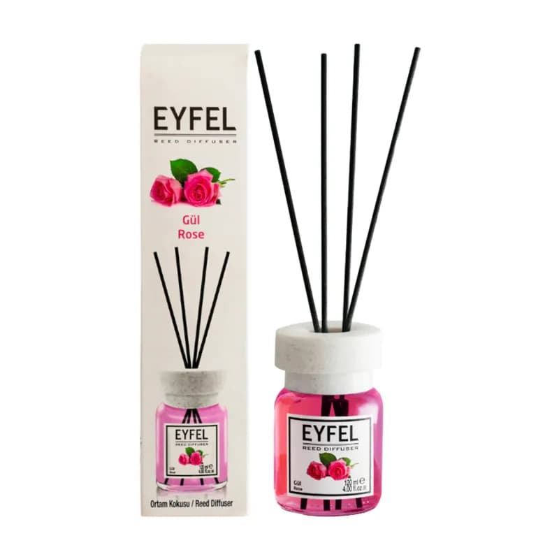 Eyfel odorizant de camera cu bete 120ml, Rose (Trandafir)