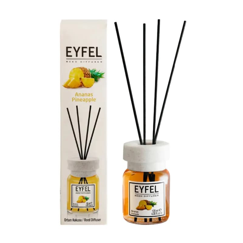 Eyfel odorizant de camera cu bete 120ml, Pineapple (Ananas)