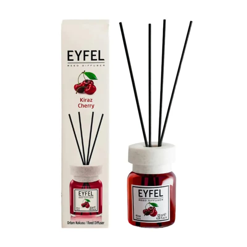 Eyfel odorizant de camera cu bete 120ml, Cherry (Cireasa)