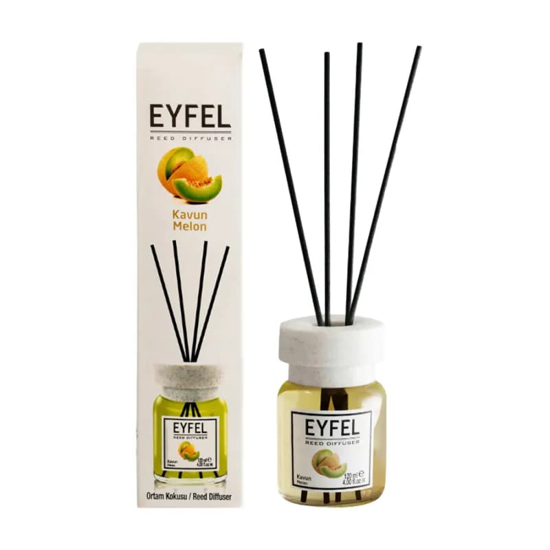 Eyfel odorizant de camera cu bete 120ml, Melon (Pepene galben)