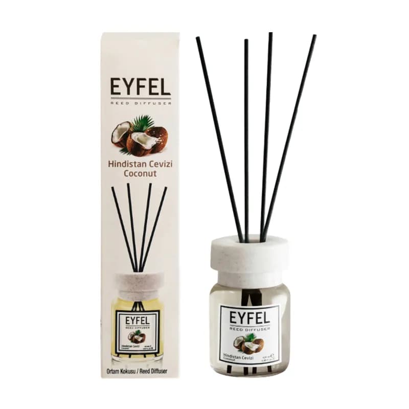 Eyfel odorizant de camera cu bete 120ml, Coconut (Cocos)