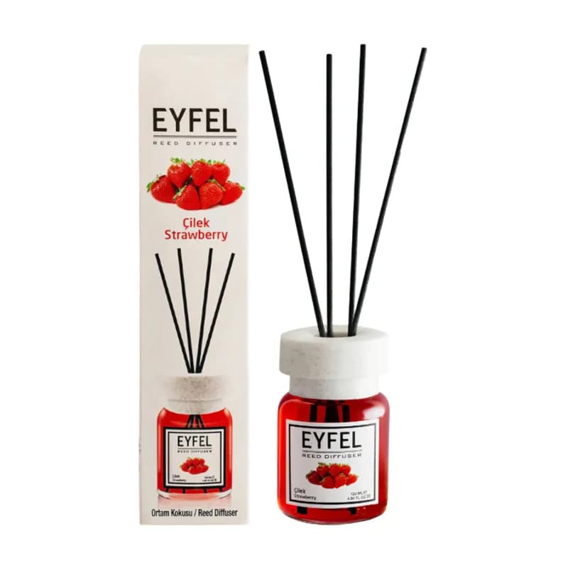 Eyfel odorizant de camera cu bete 120ml, Strawberry (Capsuna)