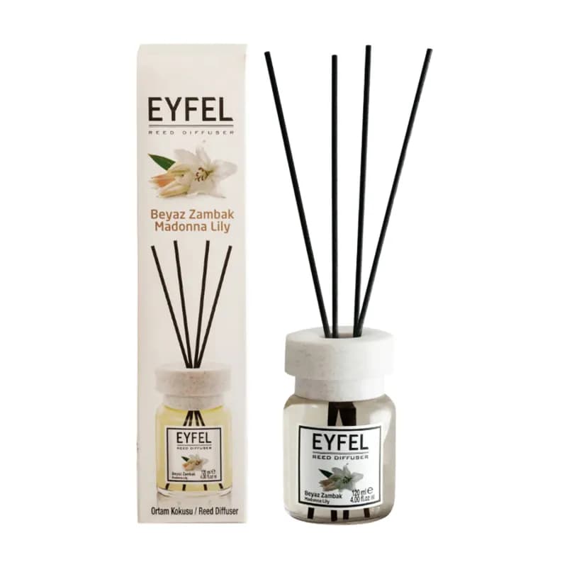 Eyfel odorizant de camera cu bete 120ml, Madonna Lily (Crin)