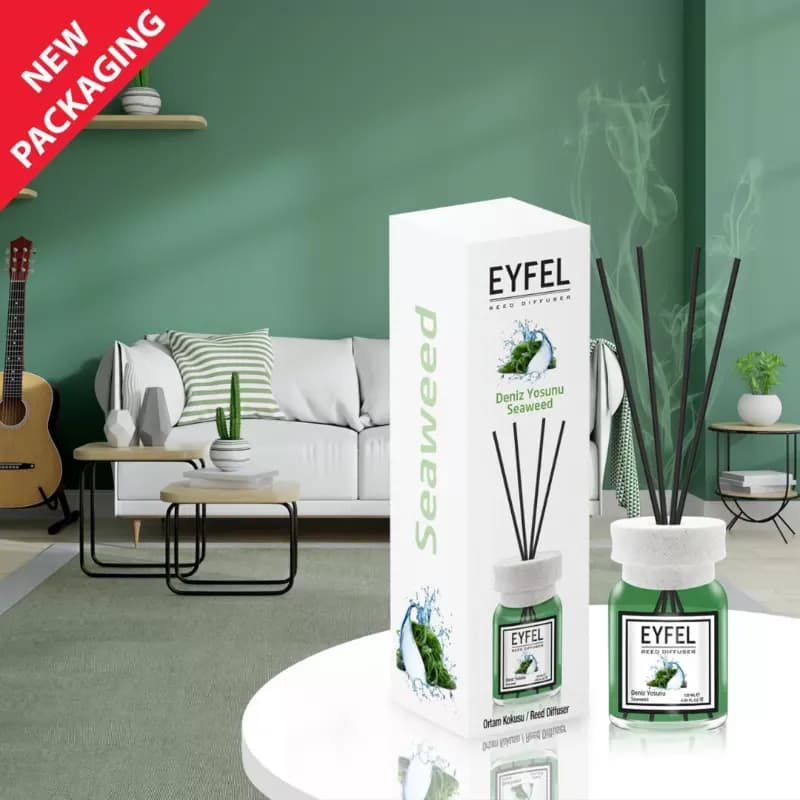 Eyfel odorizant de camera cu bete 120ml, Seaweed (Alge marine)