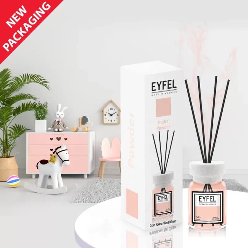 Eyfel odorizant de camera cu bete 120ml, Powder (Pudra)