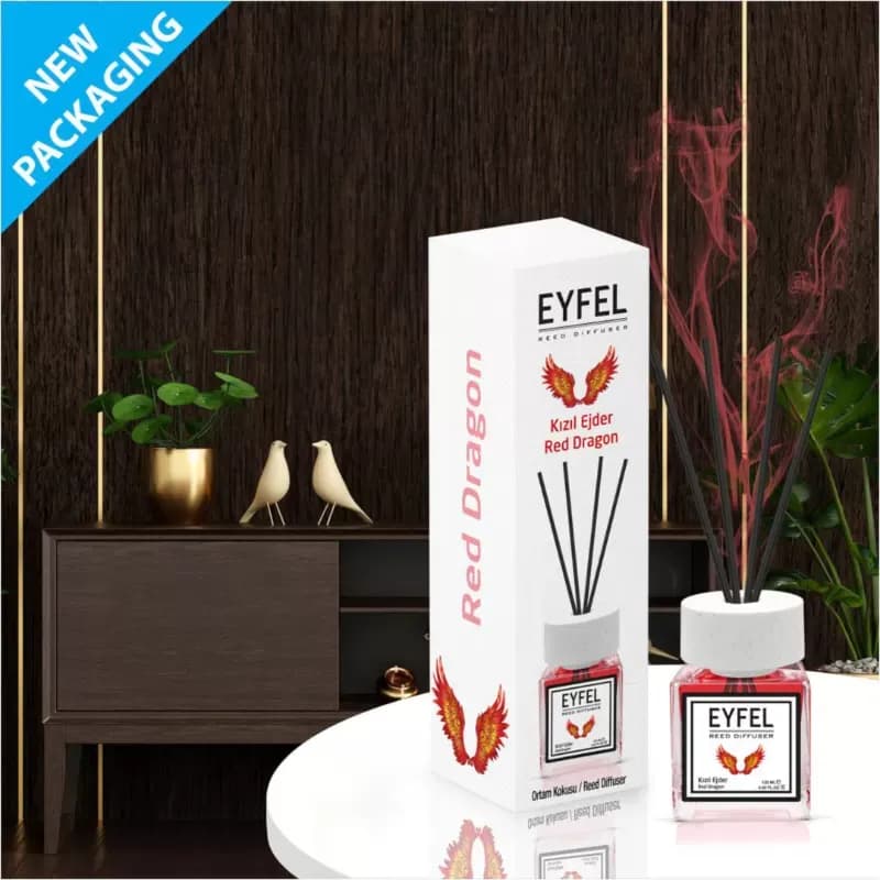 Eyfel odorizant de camera cu bete 120ml, Red Dragon (Dragonul Rosu)