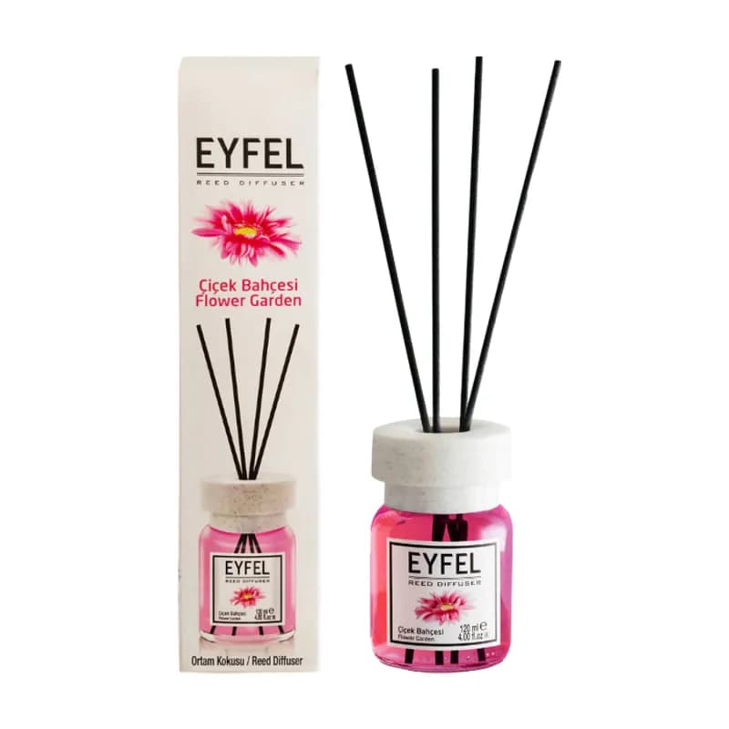 Eyfel odorizant de camera cu bete 120ml, Flower Garden (Gradina cu flori)