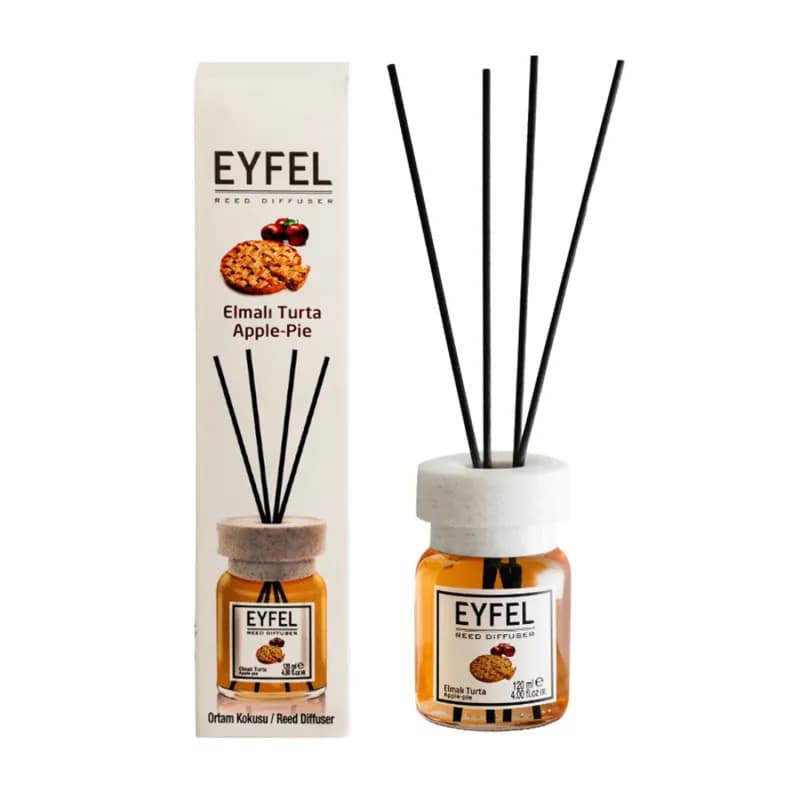 Eyfel odorizant de camera cu bete 120ml, Apple Pie (Placinta cu mere)