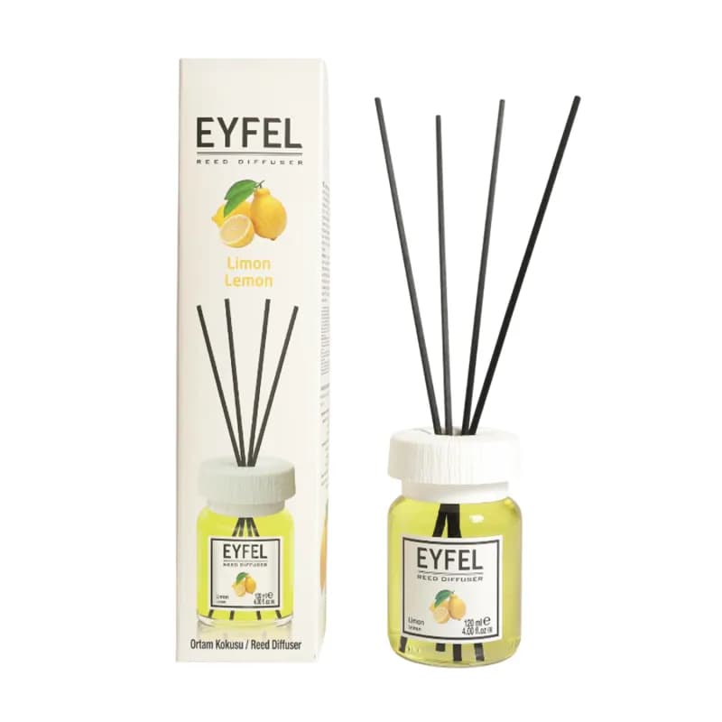 Eyfel odorizant de camera cu bete 120ml, Lemon (Lamaie)